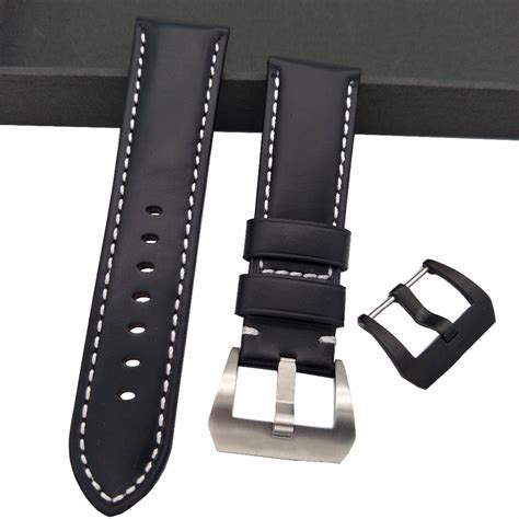 replica panerai watchband black leather|chrono24 panerai parts.